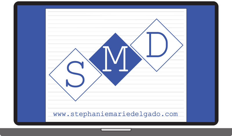 Stephanie Marie Delgado Content Strategy and Web Development Near Me NY logo; SMD computer 